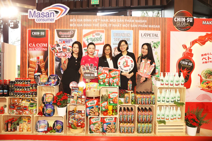 Gian hàng của Masan Consumer trở thành địa điểm check-in yêu thích của khách mời tham gia sự kiện.