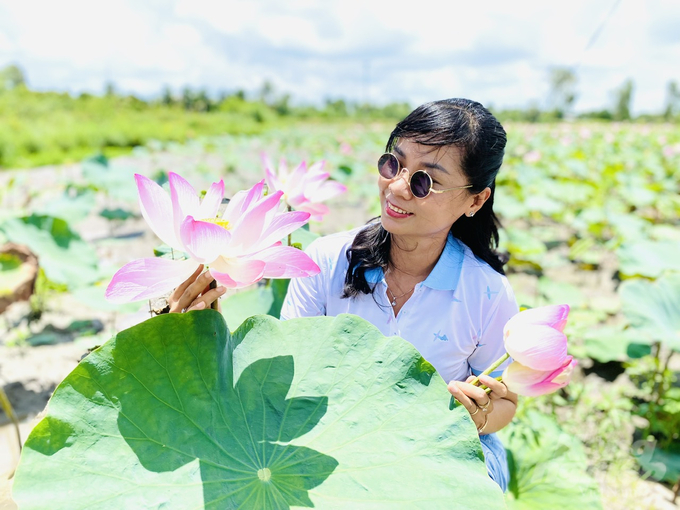 The second Dong Thap Lotus Festival in 2024, with the theme 'Radiant lotus color' aims to honor the lotus flower, promote cultural - economic value, promote the development of the lotus industry associated with tourism development and create local image. Photo: Le Hoang Vu.