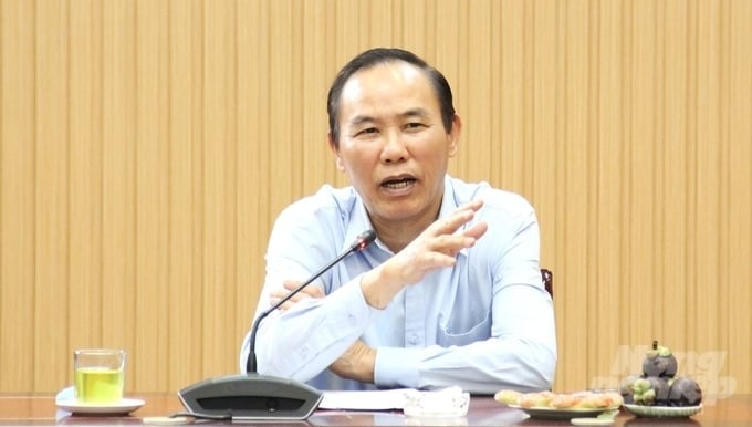 Deputy Minister Phung Duc Tien requests that when implementing the projects, units must clearly define tasks, and specify job contents, deadlines, and expected products without being unclear. Photo: Trung Quan.