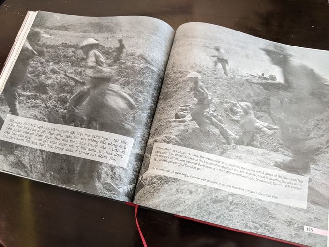 Cuốn sách 'Điện Biên Phủ - Những khoảnh khắc từ lịch sử' được xuất bản bằng 3 thứ tiếng.