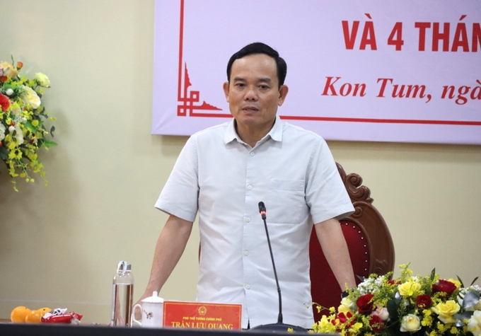 Phó Thủ tướng Trần Lưu Quang chỉ đạo hội nghị. Ảnh: Tuấn Anh.