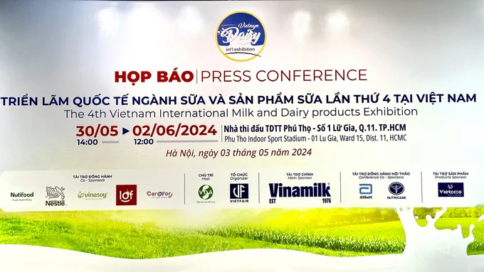 The International Milk and Dairy Products Exhibition in Vietnam. Photo: Duc Binh.