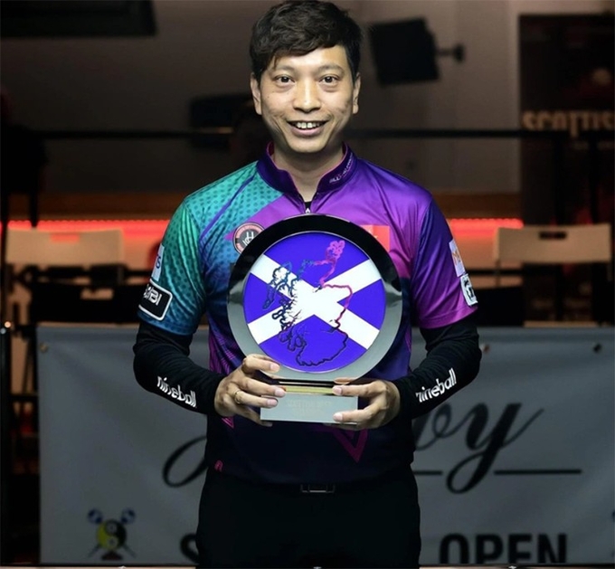 Cơ thủ Dương Quốc Hoàng vô địch giải pool 9 bi quốc tế.