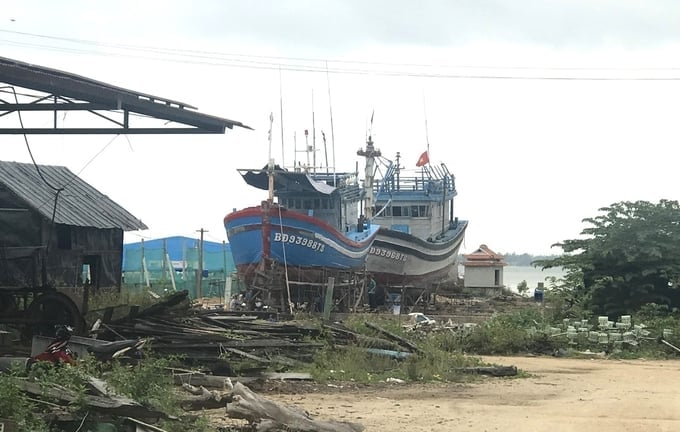 Binh Dinh province will salvage over 340 dilapidated and inefficient wooden fishing vessels, and vessels at high risk of IUU fishing violations. Photo: V.D.T.