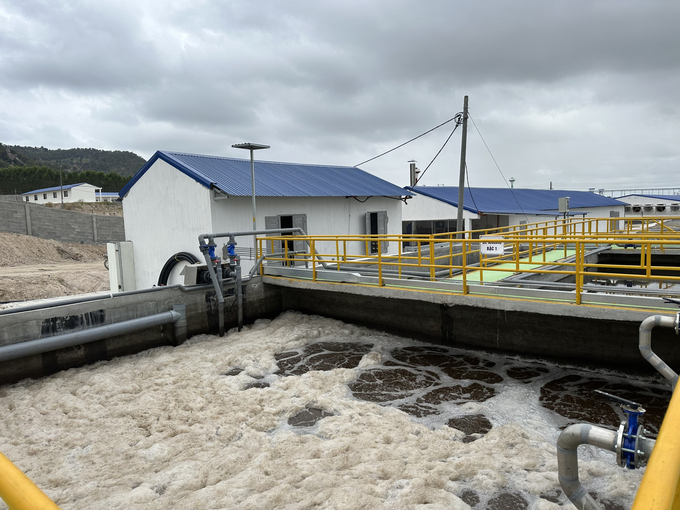 The wastewater treatment system of large-scale pig farms always meets standards. Photo: Dang Lam.