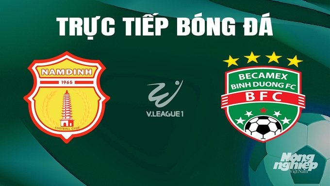 Trực tiếp bóng đá V-League 2023/24 giữa Nam Định vs Bình Dương hôm nay 8/5/2024