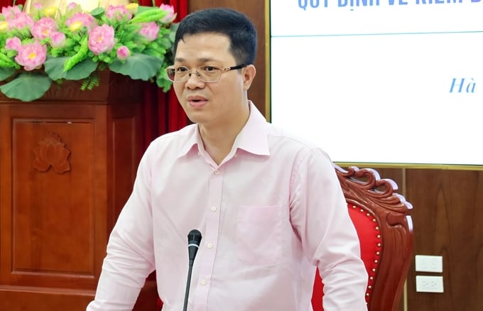 Cục trưởng Cục Thú y Nguyễn Văn Long: Không một cá nhân, đơn vị nào từ Cục trưởng trở xuống được phép có hành vi gây sách nhiễu, phiền hà cho doanh nghiệp. Ảnh: PT.