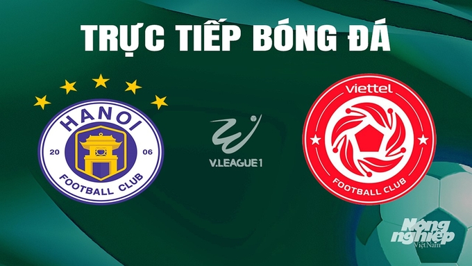 Trực tiếp bóng đá V-League 2023/24 giữa Hà Nội vs Viettel hôm nay 9/5/2024