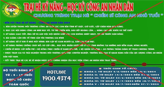 Người dân nên cảnh giác với các hội nhóm về khóa học trại hè.