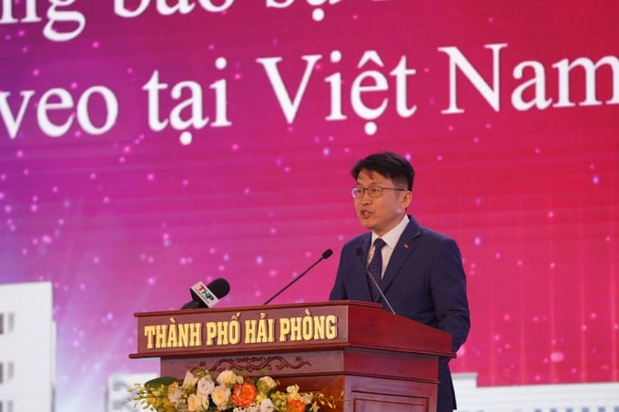 Representatives of SK Group announced plans to continue investing in Vietnam. Photo: Dinh Muoi.