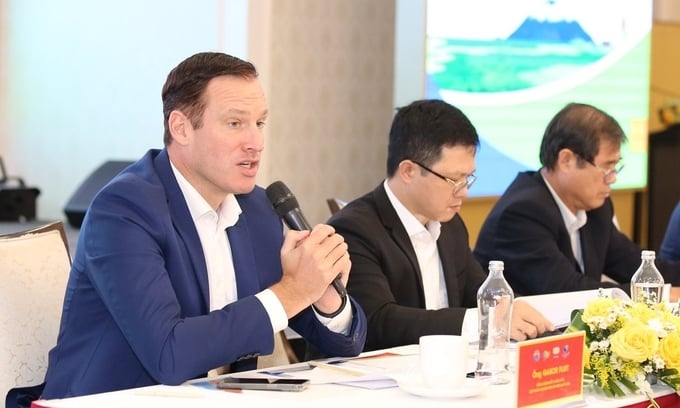 Mr. Gabor Fluit, CEO Asia at Royal De Heus, at the press conference. Photo: Tran Trung.