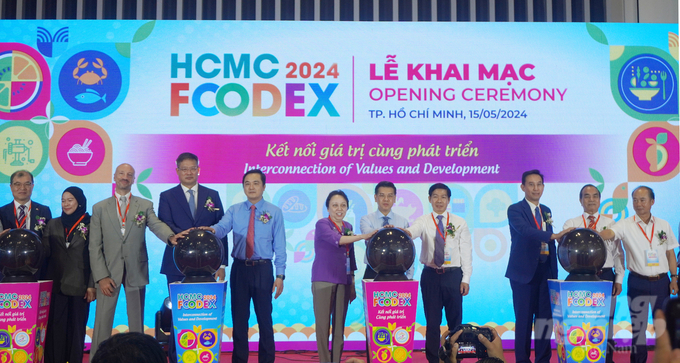 Triển lãm quốc tế ngành lương thực thực phẩm TP.HCM 2024 (HCMC FOODEX 2024) chính thức khai mạc sáng 15/5. Ảnh: Nguyễn Thủy.