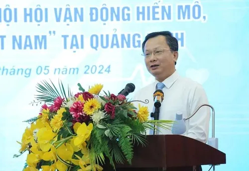 Ông Cao Tường Huy, Phó Bí thư Tỉnh ủy, Chủ tịch UBND tỉnh, phát biểu tại chương trình.