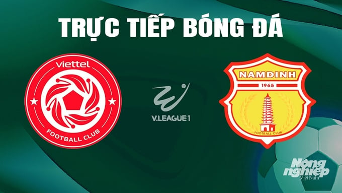 Trực tiếp bóng đá V-League 2023/24 giữa Viettel vs Nam Định hôm nay 18/5/2024