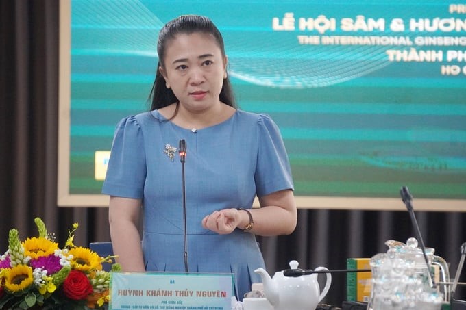 Ms. Huynh Khanh Thuy Nguyen, Deputy Director of the Ho Chi Minh City Center for Agricultural Consultancy and Support (Ho Chi Minh City Department of Agriculture and Rural Development). Photo: Nguyen Thuy.