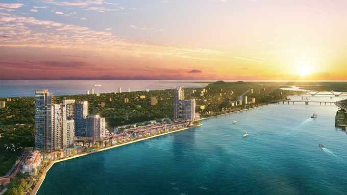 Sun Symphony Residence - 'mảnh ghép' xứng tầm với vị thế của khu vực 'trái tim' Đà Nẵng (Ảnh phối cảnh minh họa).