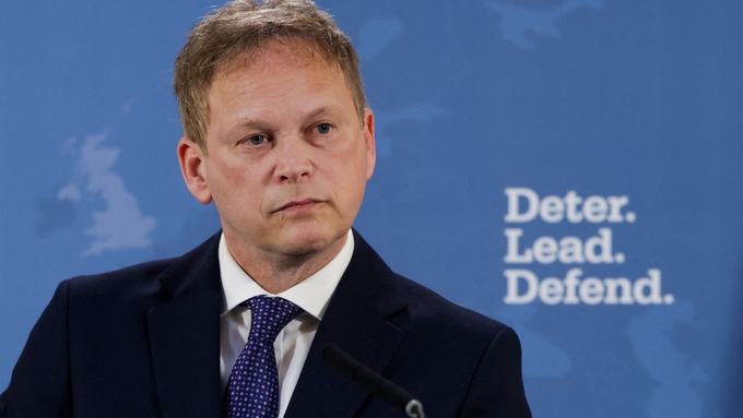 Bộ trưởng Quốc phòng Anh Grant Shapps. Ảnh: Sky News.