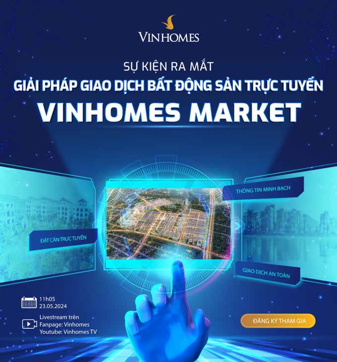 Vinhomes chuẩn bị ra mắt chính thức giải pháp giao dịch BĐS trực tuyến Vinhomes Market.