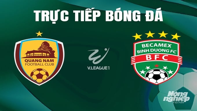 Trực tiếp bóng đá V-League 2023/24 giữa Quảng Nam vs Bình Dương hôm nay 21/5/2024