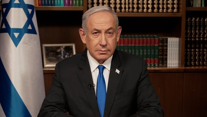 Thủ tướng Israel Benjamin Netanyahu trong cuộc phỏng vấn với đài CNN hôm 21/5. Ảnh: CNN.