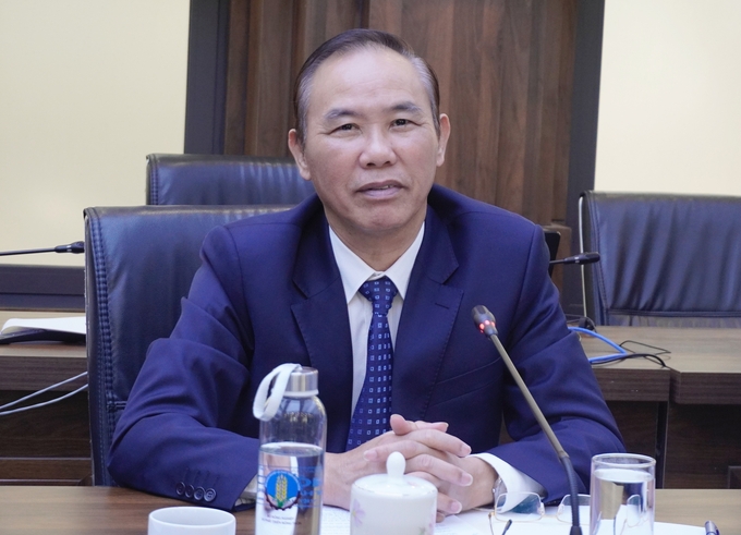 Thứ trưởng Bộ NN-PTNT Phùng Đức Tiến chia sẻ: 'Mong muốn hợp tác giữa Việt Nam và Na Uy sẽ ngày càng tốt hơn'. Ảnh: Hồng Thắm.