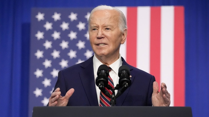 Tổng thống Joe Biden phát biểu tại tổ chức phi lợi nhuận Westwood Park YMCA ở Nashua, New Hampshire, hôm 21/5. Ảnh: AP.