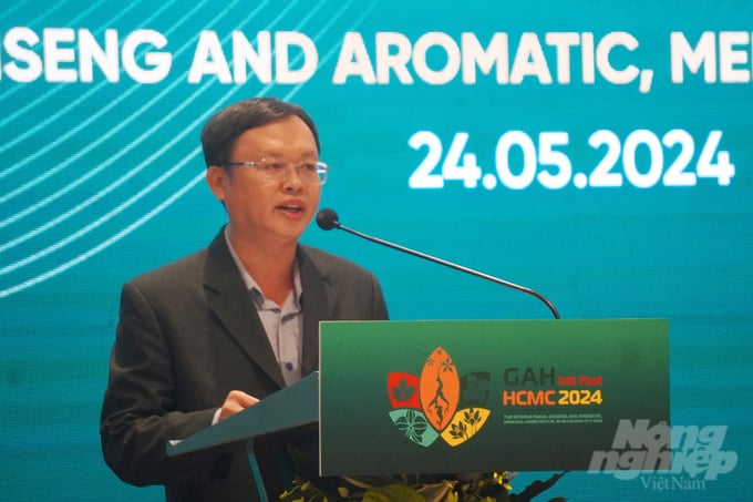 Ông Nguyễn Xuân Hoàng, Phó Giám đốc Sở NN-PTNT TP.HCM phát biểu tại hội thảo. Ảnh: Nguyễn Thủy.