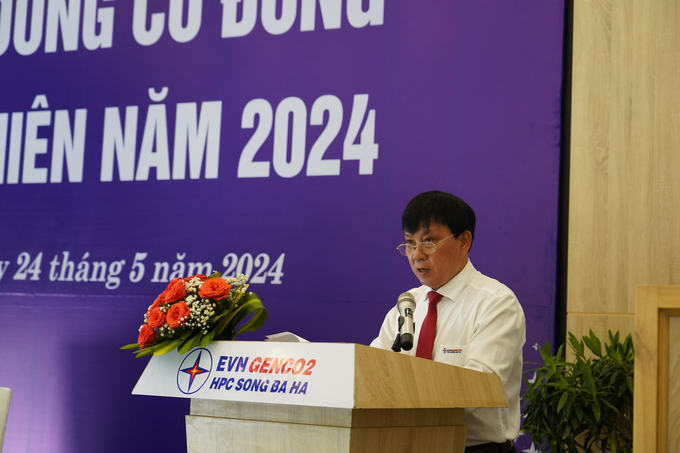 Ông Nguyễn Văn Tặng, Chủ tịch Hội đồng quản trị Công ty Cổ phần Thủy điện Sông Ba Hạ. Ảnh: HT.