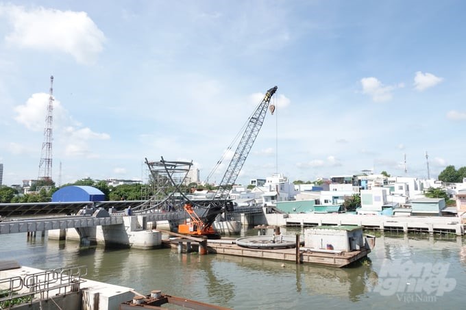 The Can Tho Urban Development and Resilience Enhancement Project has made about 80% progress. Photo: Kim Anh.