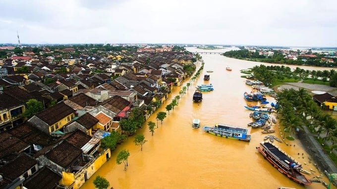 Lưu vực Vu Gia - Thu Bồn là nơi thường xuyên bị ngập lụt vào mùa mưa bão. Ảnh: Lê Khánh.