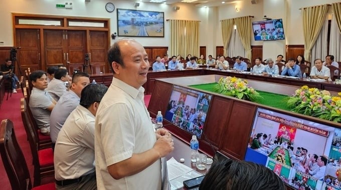 Mr. Vu Duyen Hai, Head of the Fisheries Exploitation Department (Department of Fisheries), requested Binh Thuan province to strictly manage fishing vessels. Photo: KS.