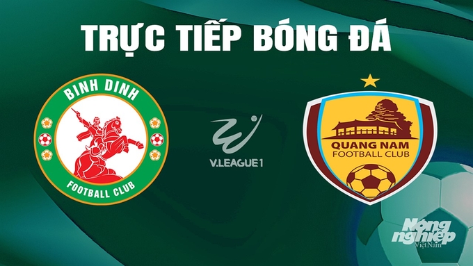 Trực tiếp bóng đá V-League 2023/24 giữa Bình Định vs Quảng Nam hôm nay 30/5/2024