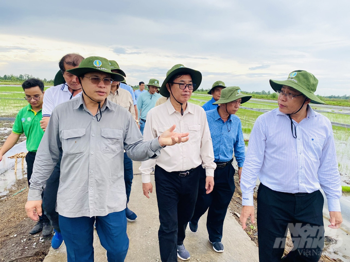 Đoàn lãnh đạo Bộ Nông Lâm Ngư nghiệp Vương quốc Campuchia và tỉnh Tà Keo do Thứ trưởng Toch Bun Hour dẫn đầu sang thăm, kết hợp tham quan các mô hình sản xuất nông nghiệp hiệu quả tại vùng ĐBSCL. Ảnh: Lê Hoàng Vũ.