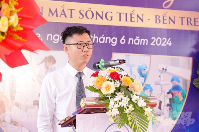 BS.CKII Trần Bá Kiền, Giám đốc Bệnh viện Mắt Sông Tiền – Bến Tre. Ảnh: Lê Hoàng Vũ.