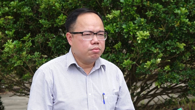 Tiến sĩ Nguyễn Tiến Đạt, Chủ nhiệm đề tài nghiên cứu. Ảnh: Quang Linh.