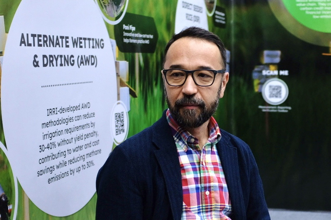 Dr. Alisher Mirzabaev is an IRRI scientist specializing in economics and climate change. Photo: Quynh Chi.