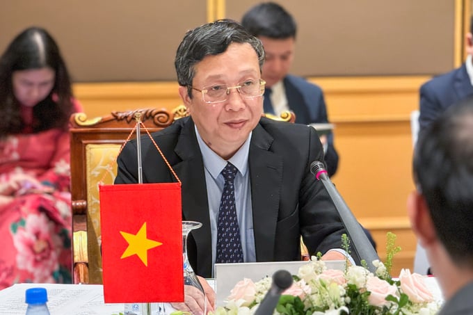 Thứ trưởng Hoàng Trung bày tỏ cảm ơn những hỗ trợ của Tổng cục Hải quan Trung Quốc trong thời gian qua. Ảnh: Quỳnh Chi.