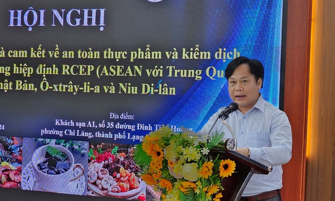 Ông Hoàng Văn Chiều, Phó Giám đốc Sở NN-PTNT Lạng Sơn mong muốn được Bộ NN-PTNT và các cơ quan trực thuộc quan tâm, hướng dẫn nhiều hơn để phát triển sản xuất. Ảnh: Bảo Thắng.