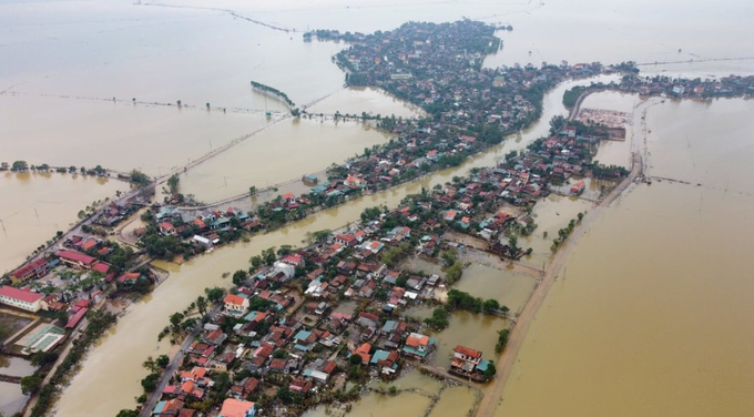 Hoàn lưu sau bão có thể gây ngập lụt nặng ở các đô thị nằm ở hạ lưu các dòng sông: Tùng Đinh.