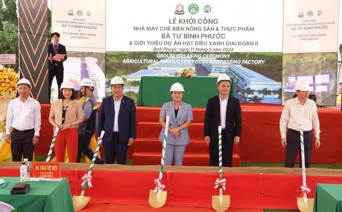 To specify the goals, in May of the previous year, the Ba Tu Binh Phuoc Agricultural and Food Processing Plant was officially commenced. Photo: Tran Trung.