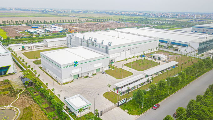 Nhà máy sản xuất vacxin thú y Vaksindo Việt Nam được xây dựng trên diện tích hơn 20.000m2. Ảnh:Vaksindo VN.