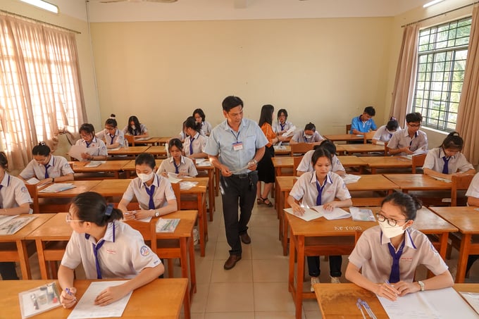Hơn 14.600 thí sinh dự kỳ thi tuyển sinh vào lớp 10 năm học 2024 - 2025 tại TP Cần Thơ. Ảnh: Kim Anh.