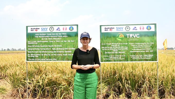 Ms. Kristin Tilley, Australian Ambassador for Climate Change - Australian Department of Foreign Affairs and Trade, positively evaluated the results the TRVC Project brings to the community.