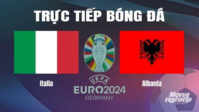 Trực tiếp bóng đá vòng bảng Euro 2024 giữa ĐT Italia vs ĐT Albania ngày 16/6/2024
