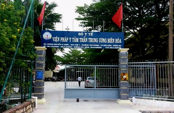 Viện Pháp y Tâm thần Trung ương Biên Hòa được đặt tại TP Biên Hòa, tỉnh Đồng Nai. Ảnh: H.Phúc.
