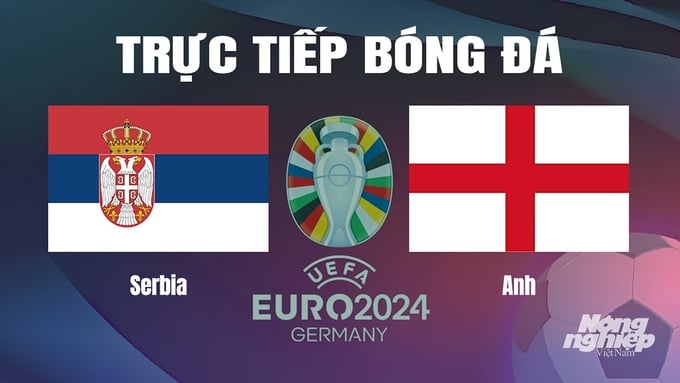 Trực tiếp bóng đá vòng bảng Euro 2024 giữa ĐT Serbia vs ĐT Anh ngày 17/6/2024