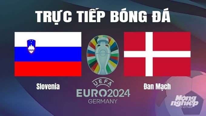 Trực tiếp bóng đá vòng bảng Euro 2024 giữa ĐT Slovenia vs ĐT Đan Mạch hôm nay 16/6/2024