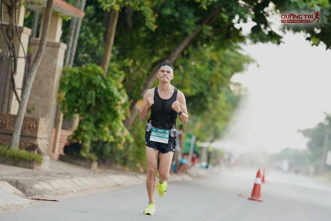 Anh Nguyễn Xuân Thành dành nhiều lời khen cho Quảng Trị Marathon 2024.