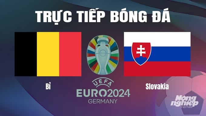 Trực tiếp bóng đá vòng bảng Euro 2024 giữa ĐT Bỉ vs ĐT Slovakia hôm nay 17/6/2024