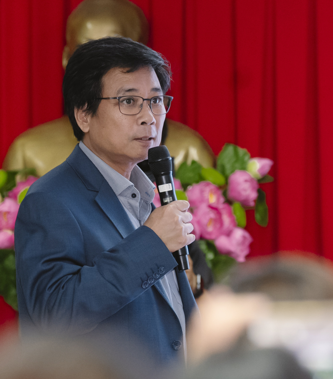 Ông Lê Hoàng Minh chia sẻ về cách Vinamilk ứng dụng kinh tế tuần hoàn vào nông nghiệp để phát triển bền vững, hướng đến Net Zero.